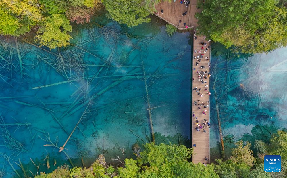 Autumn view of Jiuzhaigou in Chinas Sichuan(图3)